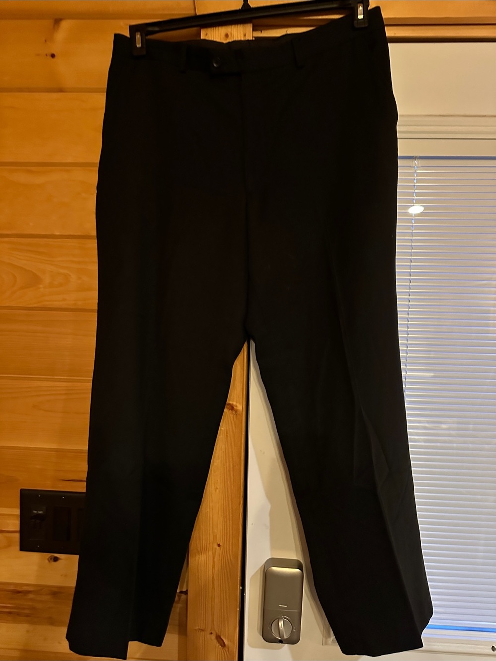jf j.ferrar Men's Black Dress Slacks